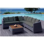 Synthetic Wicker Oasis L Shaped Sofa