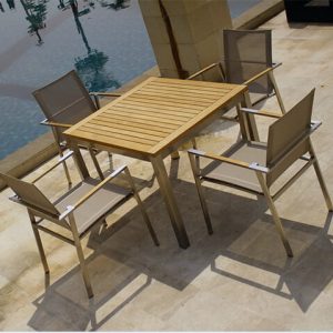 Barra Teak Outdoor Square Dining Table