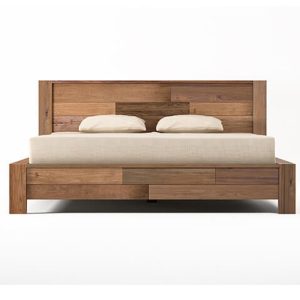 Shandur Solid teak wood King Size bed frame