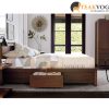 SAVICA Teak wood KING SIZE BED with 6 DRAWERS
