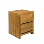 Toledo Wooden Side Table With Two Drawers