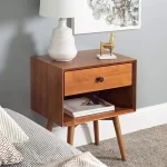 Ashikaga Teak Bed Side Table With Drawer